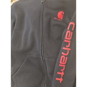 Carhartt Jacket Women's L (14/16) Hooded Full Zip Bold Graphic